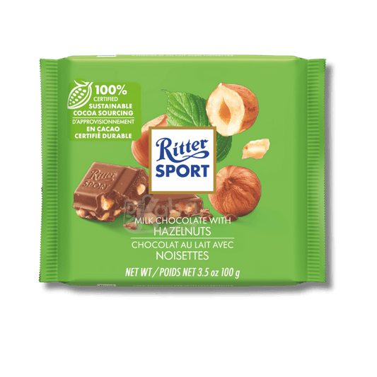 Ritter Sport Milk Chocolate Hazelnuts 100g