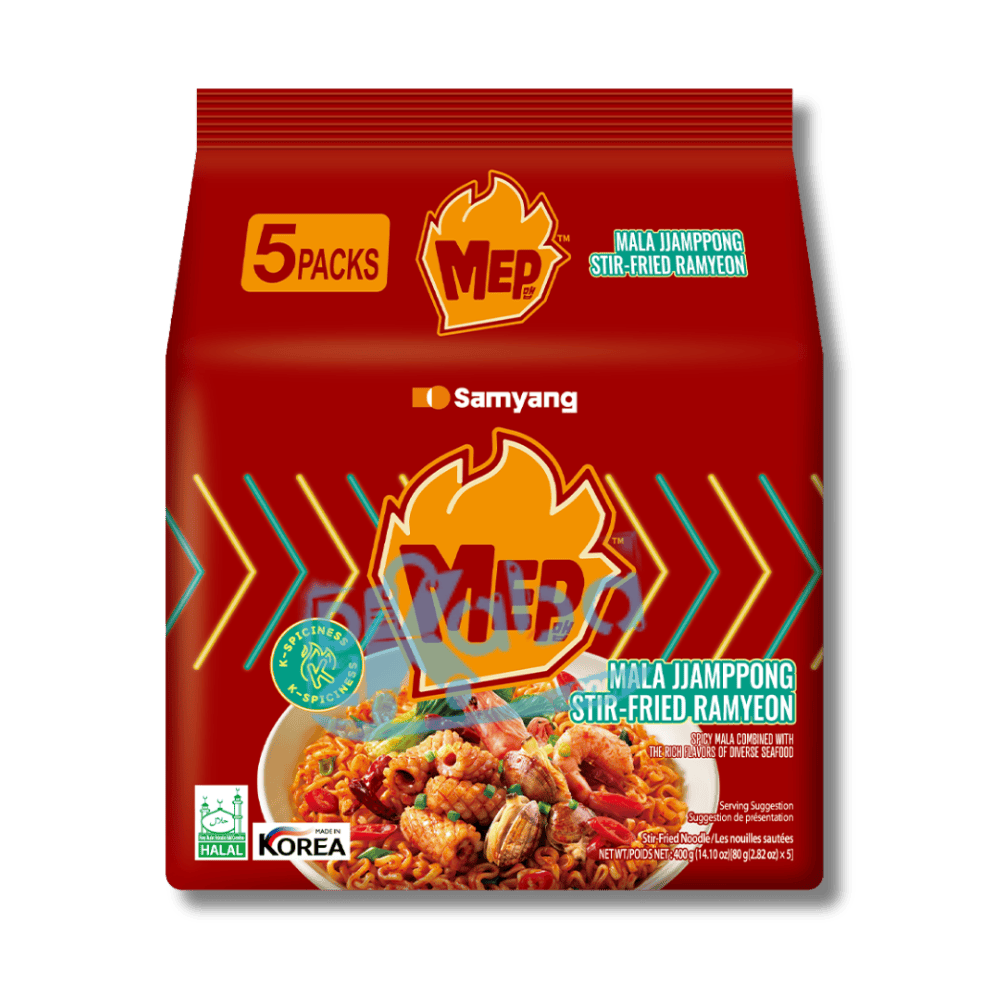 Samyang Instant Noodles MEP Mala Jjampong Stir-Fried Ramyeon 5x80g