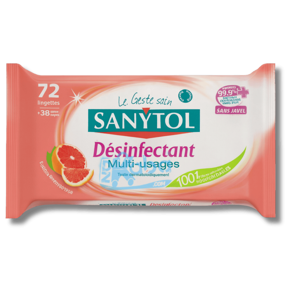 Sanytol Disinfectant Multi-Purpose Wipes Grapefruit T72