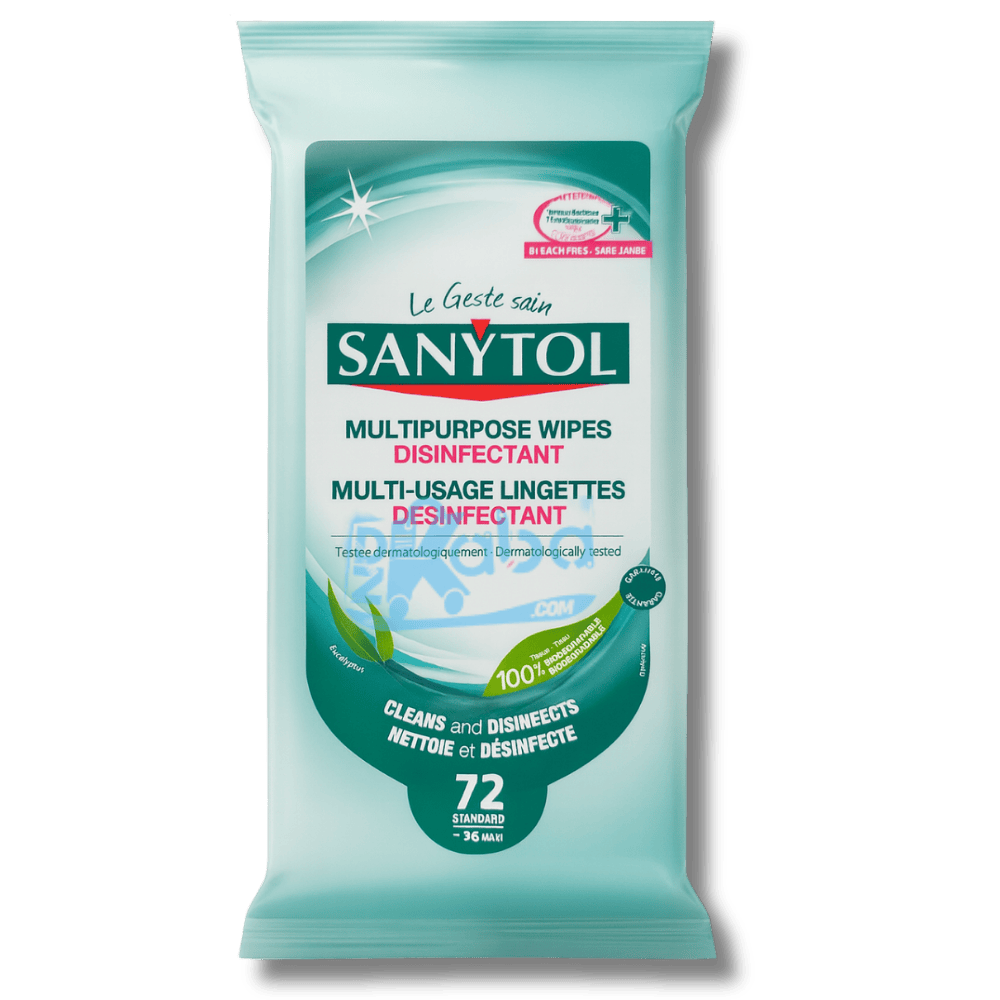Sanytol Multipurpose Disinfectant Wipes T72