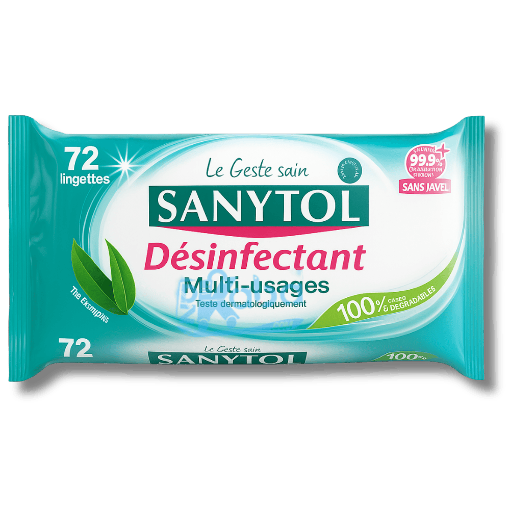 Sanytol Multipurpose Disinfectant Wipes T72