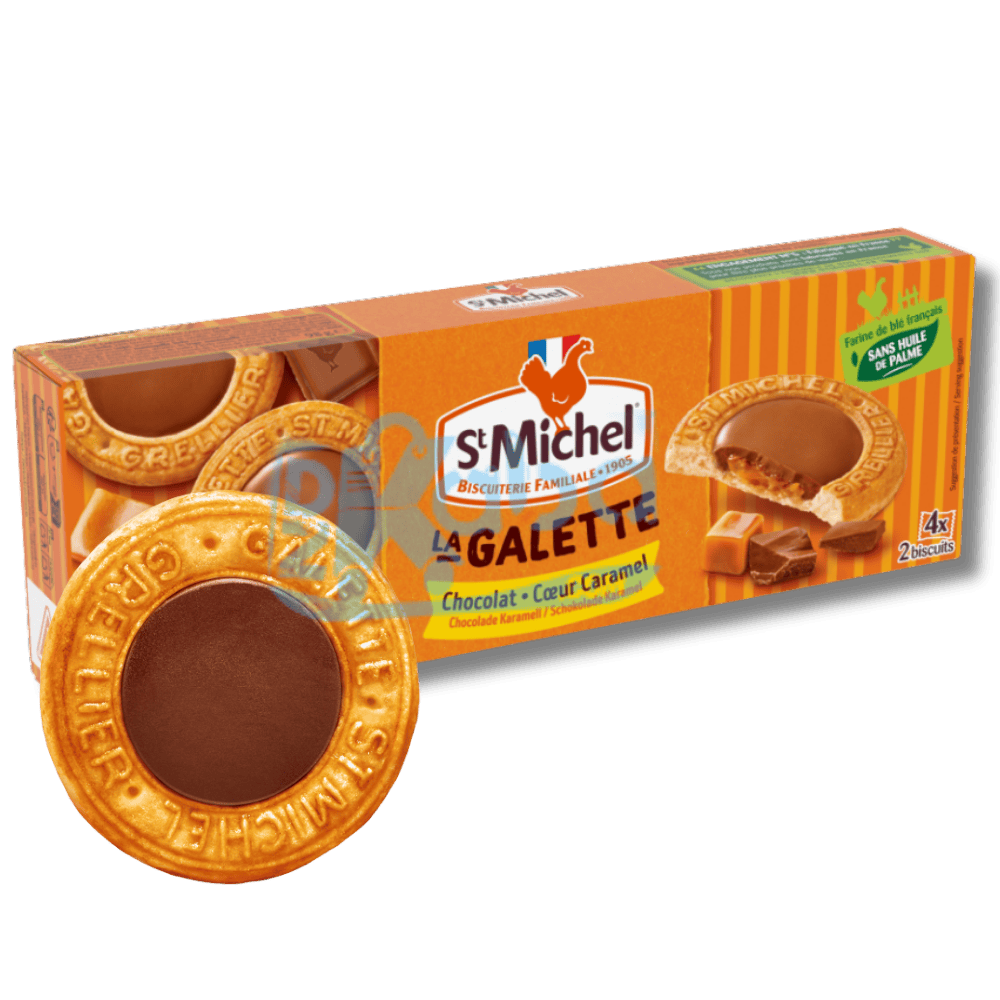 St Michel Biscuits La Galette Chocolate Caramel 98g