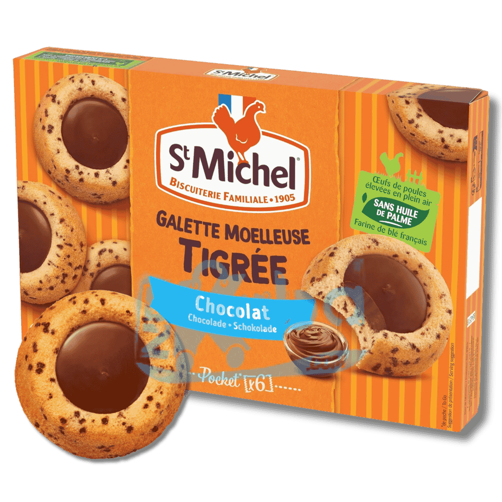 St Michel Galette Moelleuse Tigrée Chocolat T6