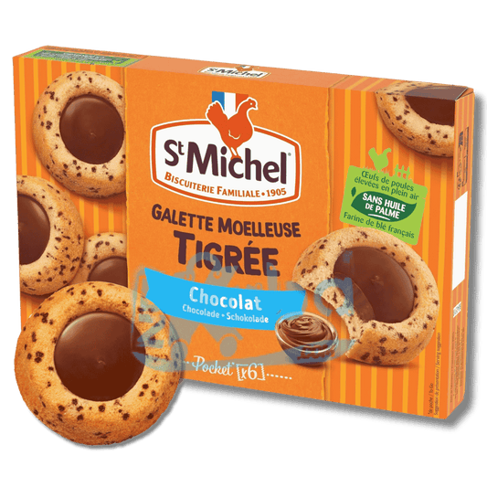 St Michel Galette Moelleuse Tigrée Chocolat T6