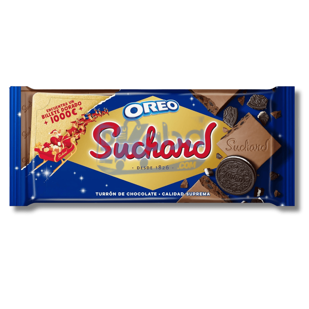 Suchard Oreo Milk Chocolate Turrón 230g