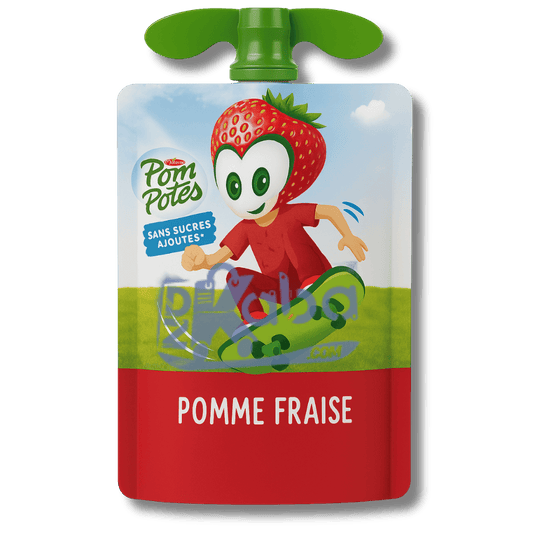 Materne Pom’Potes Apple Strawberry Sugar Free 90g