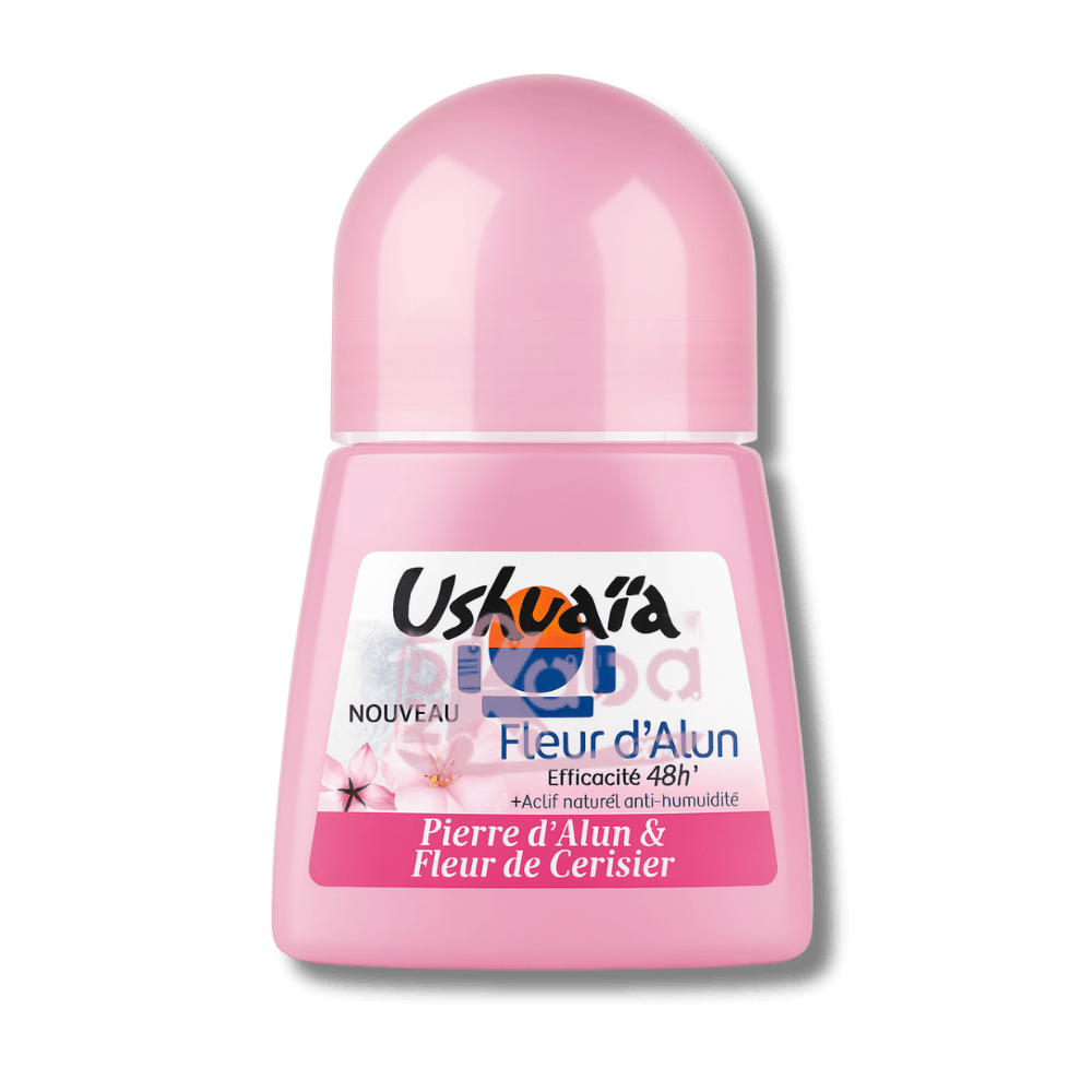 Ushuaïa Deodorant Anti-Perspirant Roll-On Pierre d’Alun & Fleur de Cerisier 48H 50ml